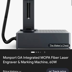 Black Fiber Laser Engraver 60W